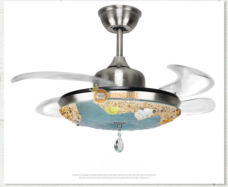 Quạt trần đèn hình sao biển YB215-7